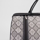 Сумка дорожная, отдел на молнии, наружный карман, длинный ремень, цвет серый - Фото 4