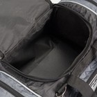 Сумка спортивная, отдел на молнии, 2 наружных кармана, длинный ремень, цвет чёрный/серый - Фото 5