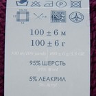 Пряжа "Зимний вариант" 95% имп.шерсть, 5% акрил объёмный 100м/100гр (87-Т.лиловый) - Фото 3