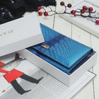 Кошелёк женский, 2 отдела рамка, 2 отдела, для карт на клапане, цвет голубой - Фото 4