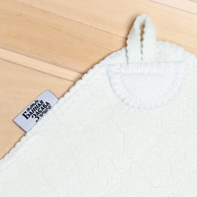 Набор для бани с принтом «Для любителей баньки», 3 предмета: шапка, коврик, рукавица, полиэфир, светлый, «Банная забава»