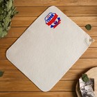 Банный набор принт шапка, коврик и рукавица "Герою и защитнику" - фото 24737711