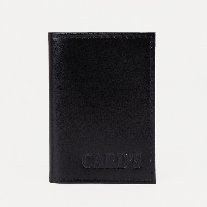Визитница, 18 карт, цвет чёрный - Фото 1