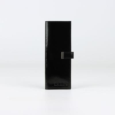 Визитница на кнопке, 36 карт, цвет чёрный