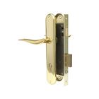 Замок врезной «АЛЛЮР» 0205 GP, с ручкой, латунь - Фото 1