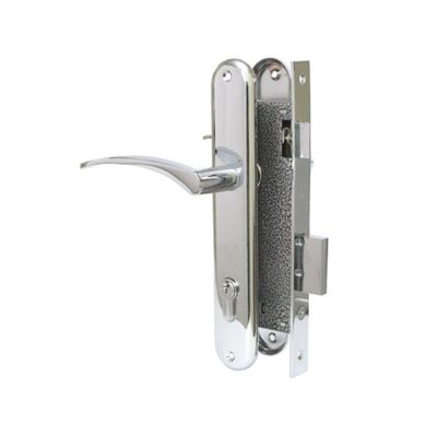 Замок врезной «АЛЛЮР» 0211 CP, с ручкой, цвет хром