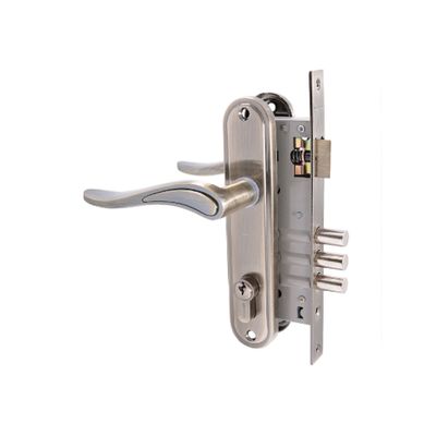 Замок врезной «АЛЛЮР» 102/3 AB, с ручкой, 4 ключа, цвет старая бронза