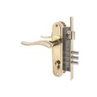 Замок врезной «АЛЛЮР» 102/3 GP, с ручкой, 4 ключа, латунь - Фото 1