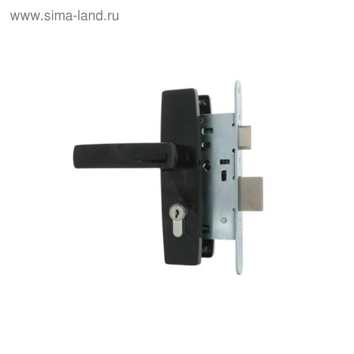 Замок врезной Димитровград «Зенит» ЗВ4-3.04, м/о 55 мм, с/руч, черный - Фото 1
