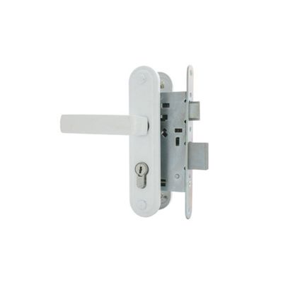 Замок врезной Димитровград «Зенит» ЗВ4-3.05, м/о 55 мм, с/руч, белый