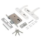 Замок врезной Димитровград «Зенит» ЗВ4-3.08 с/руч, белый 2617799