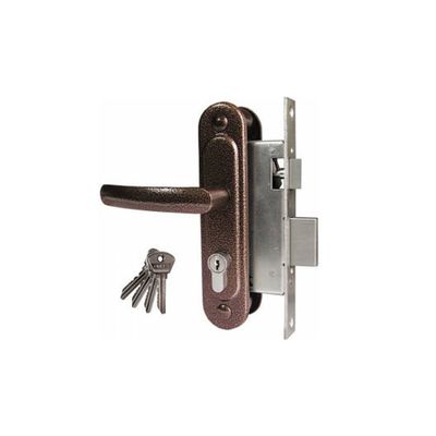 Замок врезной Димитровград «Омега» ЗВ.7.2 (ЗВ7.02), м/о 55 мм, с/руч, цвет медь