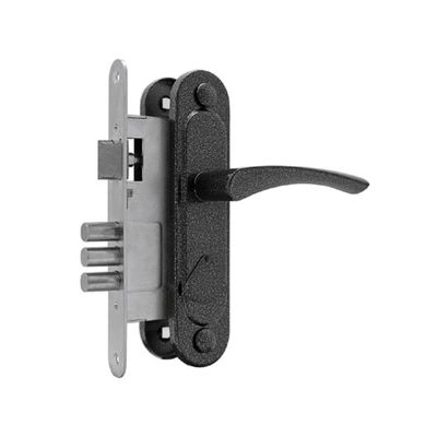 Замок врезной Димитровград «Омега» ЗВ.9 (ЗВ9.1-01), м/о 67 мм, с/ручкой, черный