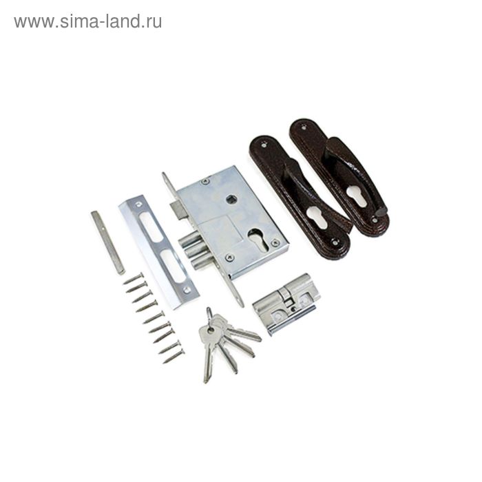 Замок врезной Димитровград «Омега» ЗВ4.2-01, цилиндровый, м/о 55 мм, с/руч - Фото 1