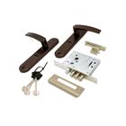 Замок врезной BORDER ЗВ 9-8/13, с ручкой, без ц/м, цвет медь - Фото 1