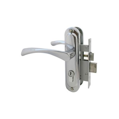 Замок врезной «СТАНДАРТ» Россия 103/50 CP, с ручкой, цвет хром