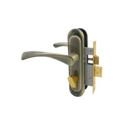 Замок врезной «СТАНДАРТ» Россия 103/50B, с ручкой, вертушка, цвет старая бронза