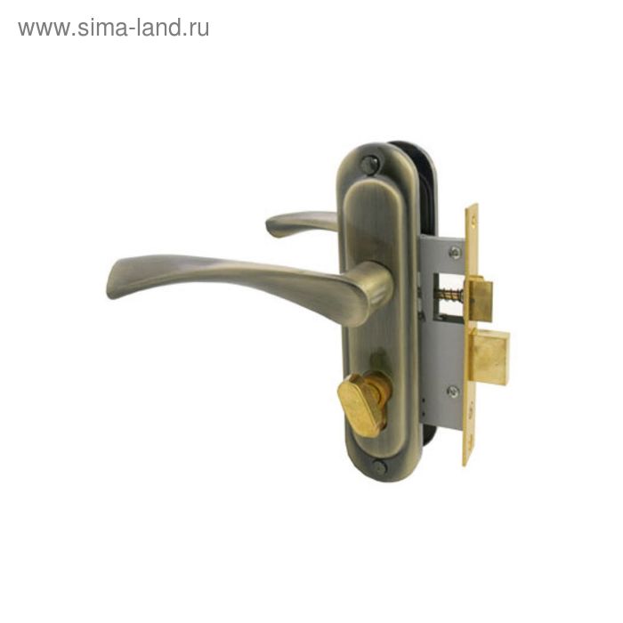 Замок врезной «СТАНДАРТ» Россия 103/50B, с ручкой, вертушка, цвет старая бронза - Фото 1