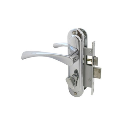 Замок врезной «СТАНДАРТ» Россия 103/50B, с ручкой, вертушка, цвет хром