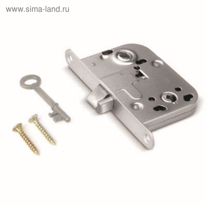 Замок врезной Apecs 6000-WC/S-CR, б/о, б/ручки, цвет хром - Фото 1