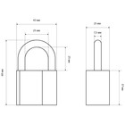 Замок навесной «СТАНДАРТ» AL-750, d=7.5 мм - Фото 2