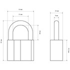Замок навесной «СТАНДАРТ» AL-760, d=9 мм - Фото 2