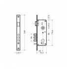 Замок врезной «АЛЛЮР» 9045-3RB GP, без ц/м, без ручки - Фото 2