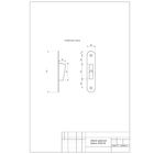 Замок врезной магнитный Apecs 5300-M-CR, без ц/м, м/о 85 мм, б/ручки, цвет хром - Фото 2