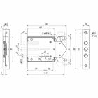 Замок врезной «МЕТТЭМ» ЗВ8 802.1.0(ЗВ8-02), с тягами, 3-ригеля, б/о, б/руч, 3 ключа 2617565