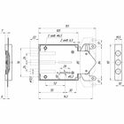 Замок врезной «МЕТТЭМ» ЗВ8 812.1.0, без торцевой планки, б/о, с/т, б/руч, 3 ключа 2617567