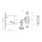 Замок врезной Димитровград «Омега» ЗВ 8-4, простой, б/ручки, 5 ключей - Фото 2