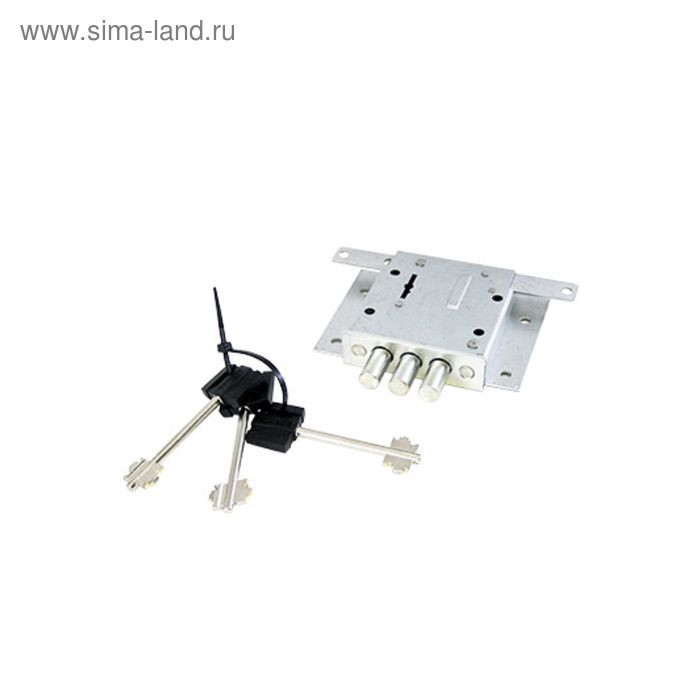 Замок врезной BORDER ЗВ 8-4Ш2Т/13 75402, с/тягами б/о, б/ручки