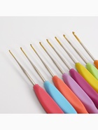 Набор крючков для вязания, с пластиковой ручкой, d=0.8-2 мм, 8 шт. - Фото 4