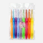 Набор крючков для вязания, d = 2-6 мм, 17 см, 9 шт., цвет разноцветный - Фото 6