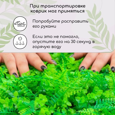 Декоративная панель, 60×40 см, «Самшит, Папоротник», Greengo