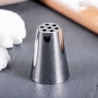 Насадка кондитерская «Травка крупная», d=3 см, нержавеющая сталь - Фото 1