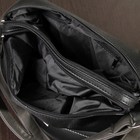Сумка-рюкзак, 2 отдела на молнии, наружный карман, цвет чёрный/серый - Фото 3