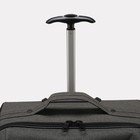 Чемодан малый 16", «Сакси», отдел на молнии, наружный карман, цвет серый - фото 20769428