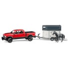 Машинка Пикап RAM 2500 c коневозкой и одной лошадью - фото 297966479