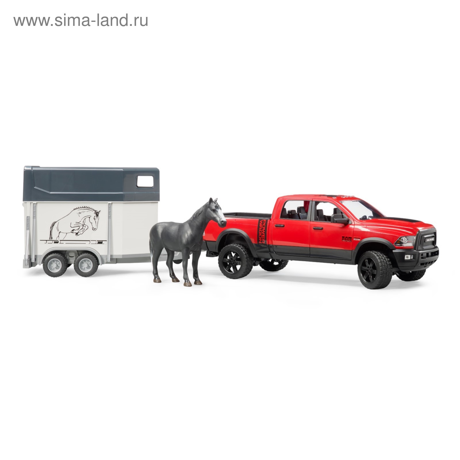 Машинка Пикап RAM 2500 c коневозкой и одной лошадью (2909021) - Купить по  цене от 8 412.00 руб. | Интернет магазин SIMA-LAND.RU