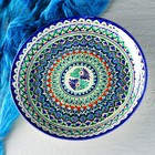 Ляган Риштанская Керамика «Узоры», 36 см, синий - Фото 2