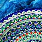 Ляган Риштанская Керамика «Узоры», 36 см, синий - Фото 4