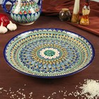 Ляган Риштанская Керамика «Узоры», 36 см, синий - Фото 5