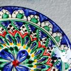 Тарелка Риштанская Керамика "Цветы", синяя, плоская, 15 см, микс - Фото 3