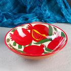 Бульонница узбекская Риштанская Керамика «Гранаты», 1.1 л, d=23 см, белая, красная - Фото 4