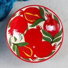 Бульонница узбекская Риштанская Керамика «Гранаты», 1.1 л, d=23 см, белая, красная - Фото 5