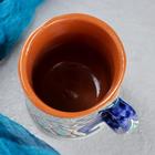 Кружка Риштанская Керамика "Узор", 500 мл, синий микс - фото 4582972