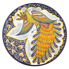 Ляган узбекский Риштанская Керамика «Жар-птица», d=36 см, МИКС - Фото 6