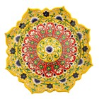 Ляган Риштанская Керамика "Цветы", 31 см, жёлтый микс, рифлённый - Фото 22
