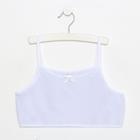 Топ для девочки, цвет белый, рост 146 см - Фото 1